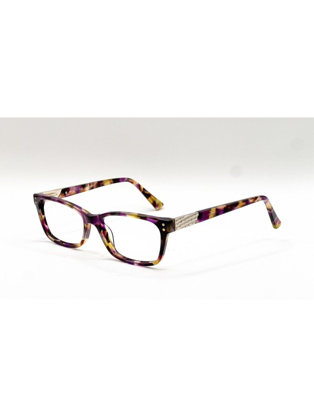 Chelsea Morgan CM 202237 Purp Purple Rectangle Eyeglass Frames 54-16-140